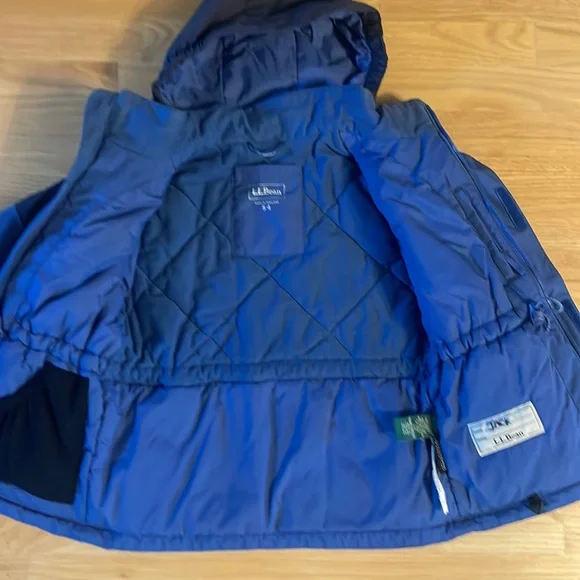 Little Kids LL Bean Hooded Fleece Lined Ski Jacket, size 4 - Picture 2 of 9